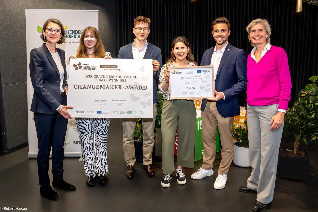 Die Oberlaaer Landjugend bei der Verleihung Changemaker #nature 2025