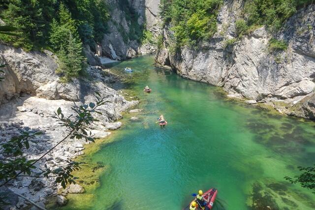 flussexpedition auf der steyr