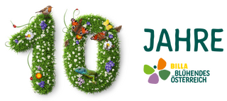 10 Jahre Blühendes Österreich Logo