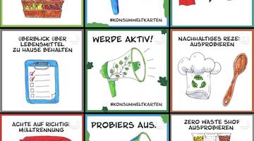 Instagram Posts Konsumweltkarten © KonsUmwelt-Karten (CC BY-NC 4.0) Instagram Posts Konsumweltkarten
