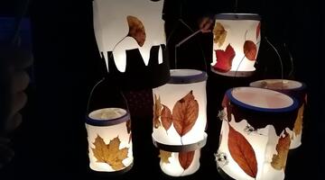 Lichterfest in altem Gemäuer